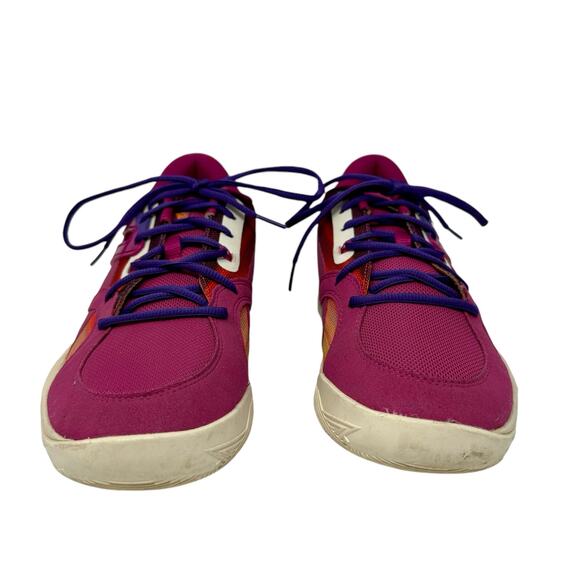 Puma TRC BLAZE COURT DESERT SKY Mens 9 Basketball Shoe 377081-01 Pink Rinomic - Picture 6 of 12